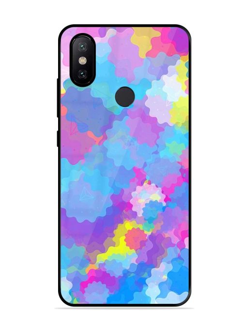 Psychedelic Cloud Burst Glossy Soft Edge Case for Xiaomi Mi A2 Chachhi