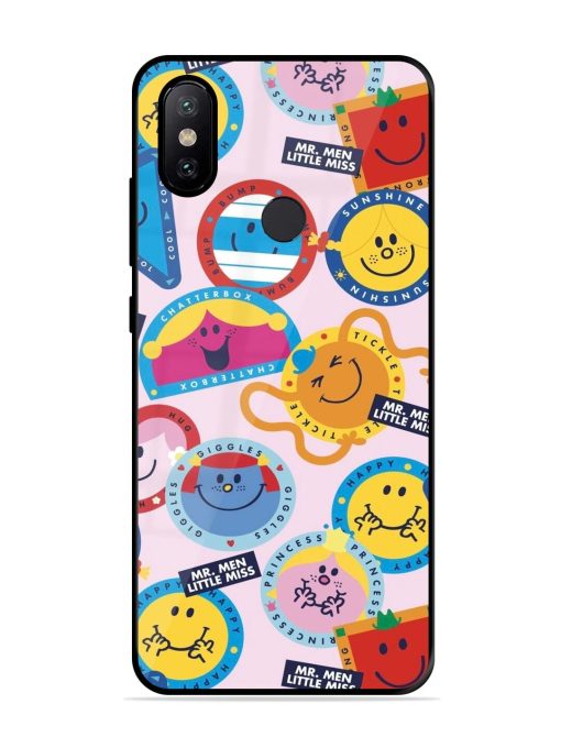 Whimsical Mr. Men & Little Miss Glossy Soft Edge Case for Xiaomi Mi A2 Chachhi