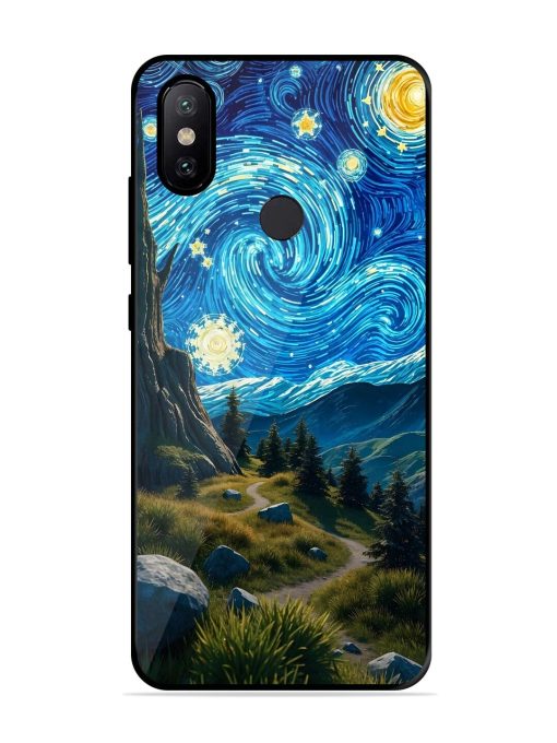 Starry Night In The Shire Glossy Soft Edge Case for Xiaomi Mi A2 Chachhi