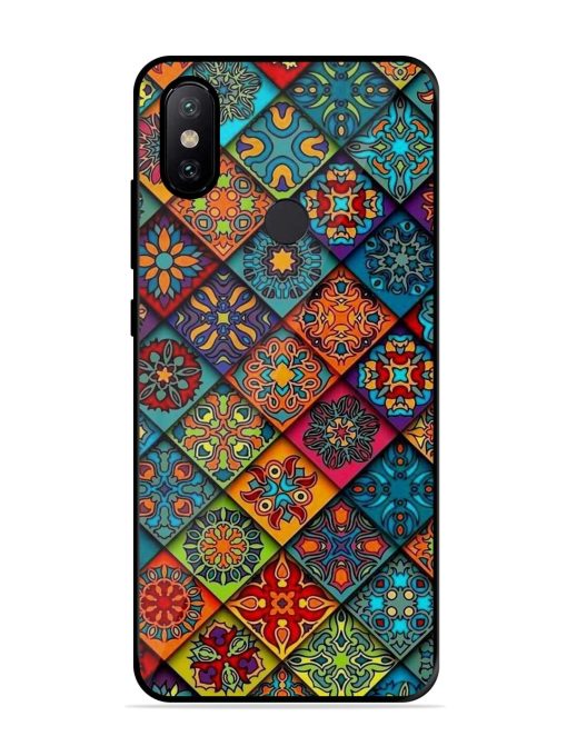 Patchwork Mandala Mosaic Glossy Soft Edge Case for Xiaomi Mi A2 Chachhi