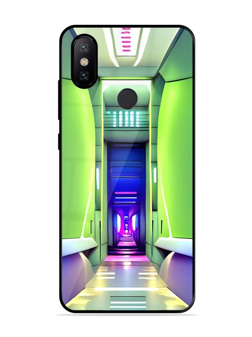 Neon Corridor Glossy Soft Edge Case for Xiaomi Mi A2 Chachhi