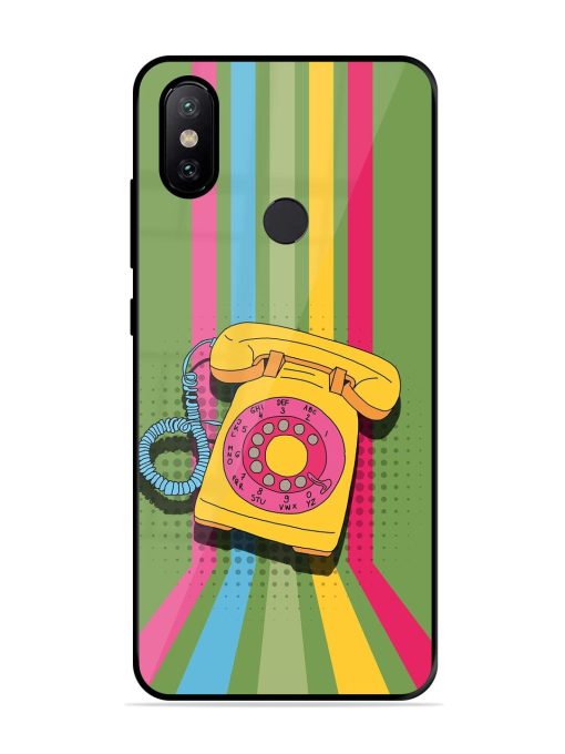 Retro Dialer Glossy Soft Edge Case for Xiaomi Mi A2 Chachhi