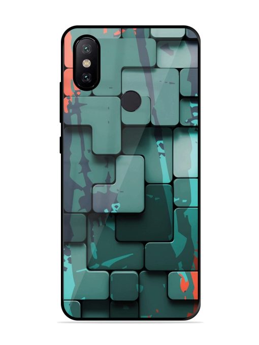 Abstract Geometric Mosaic Glossy Soft Edge Case for Xiaomi Mi A2 Chachhi