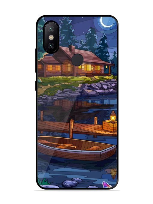 Moonlit Serenity Glossy Soft Edge Case for Xiaomi Mi A2 Chachhi