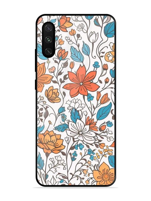 Floral Symphony Glossy Soft Edge Case for Xiaomi Mi A3