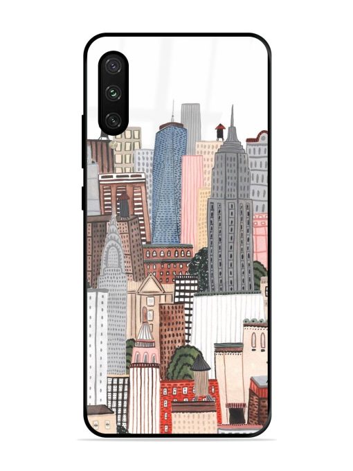 Cityscape Dreams Glossy Soft Edge Case for Xiaomi Mi A3