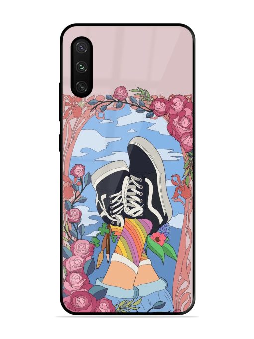 Floral Fantasy Glossy Soft Edge Case for Xiaomi Mi A3