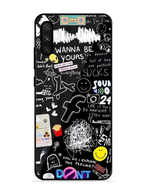 Doodle Diary Glossy Soft Edge Case for Xiaomi Mi A3