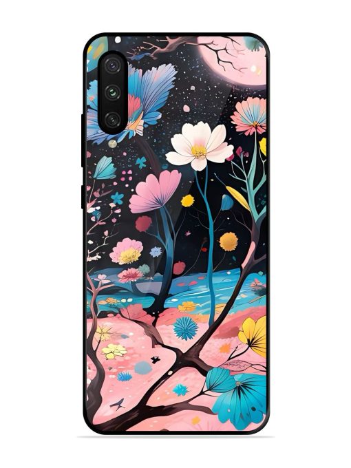 Cosmic Bloom Glossy Soft Edge Case for Xiaomi Mi A3