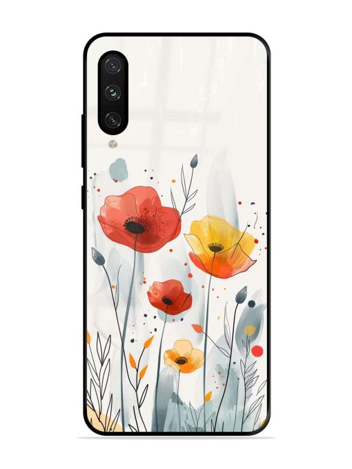 Poppy Fields Glossy Soft Edge Case for Xiaomi Mi A3