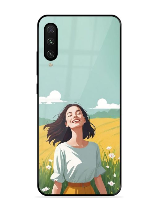 Girl Graffiti Glossy Soft Edge Case for Xiaomi Mi A3