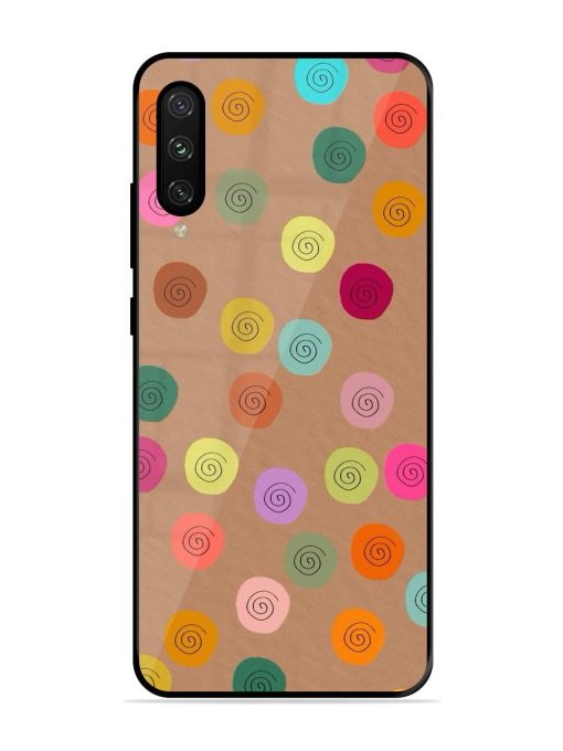 Swirly Dots On Kraft Glossy Soft Edge Case for Xiaomi Mi A3