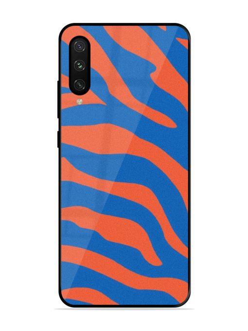 Zebra Stripes In Blue And Orange Glossy Soft Edge Case for Xiaomi Mi A3