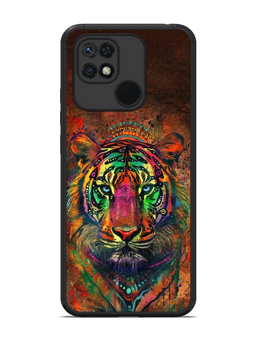 Cosmic Tiger Glossy Soft Edge Case for Xiaomi Redmi 10 Chachhi