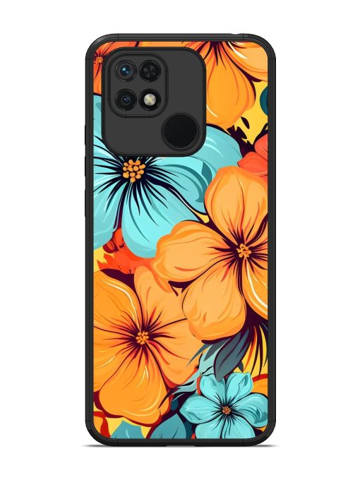 Tropical Bloom Glossy Soft Edge Case for Xiaomi Redmi 10 Chachhi