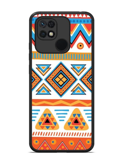 Vibrant Tribal Pattern Glossy Soft Edge Case for Xiaomi Redmi 10 Chachhi