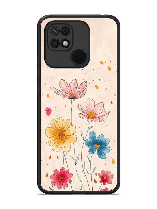 Delicate Bloom Glossy Soft Edge Case for Xiaomi Redmi 10 Chachhi