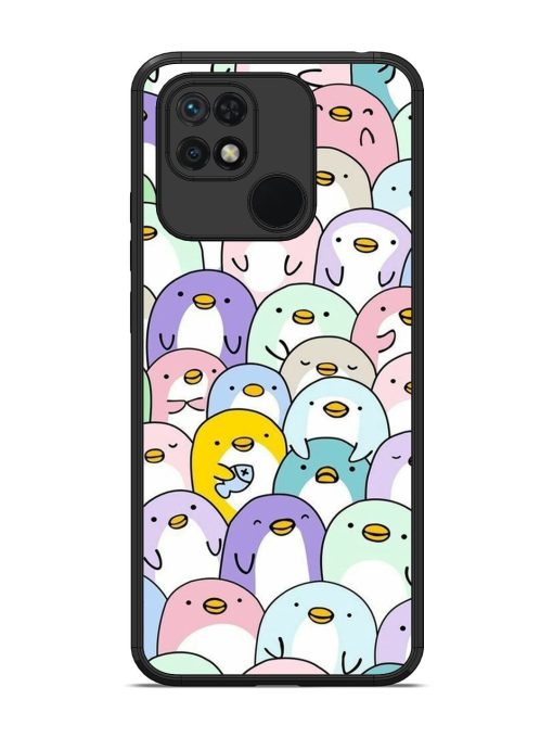 Penguin Party Glossy Soft Edge Case for Xiaomi Redmi 10 Chachhi