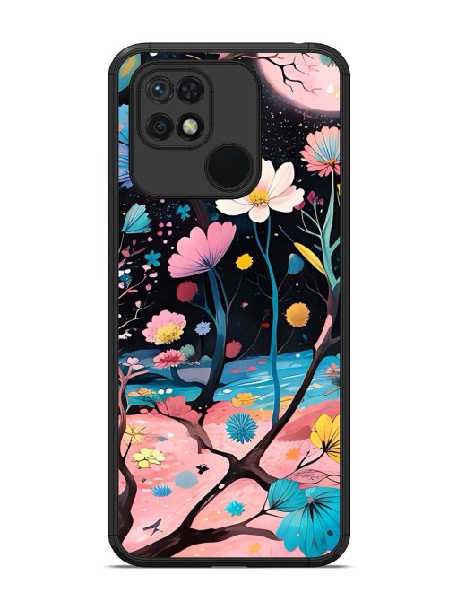 Cosmic Bloom Glossy Soft Edge Case for Xiaomi Redmi 10 Chachhi