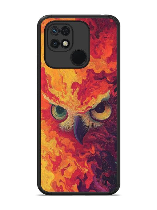 Fiery Owl Glossy Soft Edge Case for Xiaomi Redmi 10 Chachhi