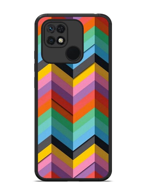 Colorful Zigzag Glossy Soft Edge Case for Xiaomi Redmi 10 Chachhi