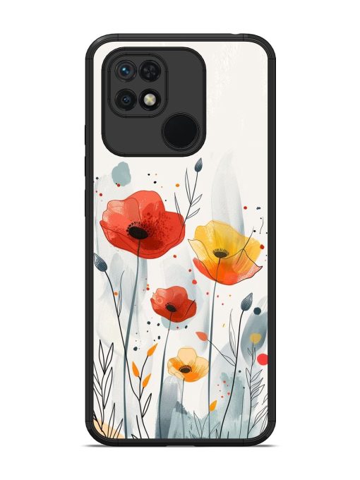 Poppy Fields Glossy Soft Edge Case for Xiaomi Redmi 10 Chachhi