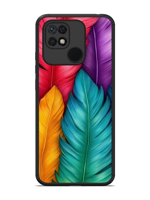 Rainbow Feathers Glossy Soft Edge Case for Xiaomi Redmi 10 Chachhi