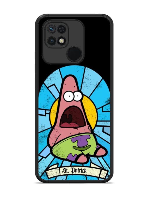 St. Patrick'S Day Stained Glass Patrick Star Glossy Soft Edge Case for Xiaomi Redmi 10