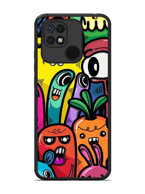 Whimsical Doodle Chaos Glossy Soft Edge Case for Xiaomi Redmi 10 Chachhi