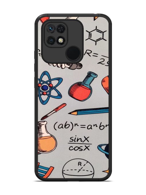 Science Doodle Delight Glossy Soft Edge Case for Xiaomi Redmi 10 Chachhi