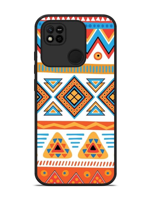 Vibrant Tribal Pattern Glossy Soft Edge Case for Xiaomi Redmi 10A Chachhi