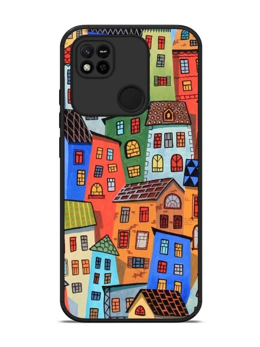 Rainbow House Glossy Soft Edge Case for Xiaomi Redmi 10A Chachhi