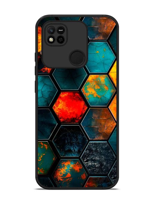 Hexagon Hive Glossy Soft Edge Case for Xiaomi Redmi 10A Chachhi