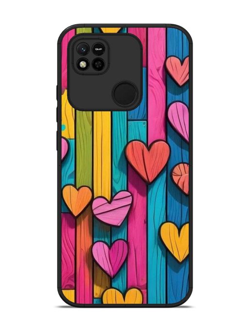 Rainbow Of Hearts Glossy Soft Edge Case for Xiaomi Redmi 10A Chachhi