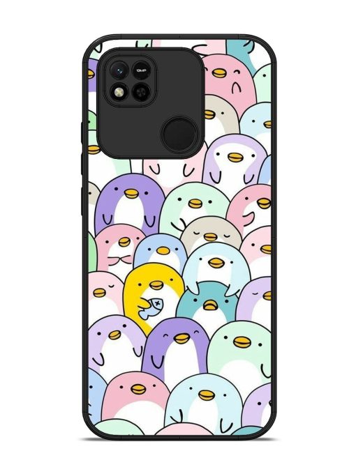 Penguin Party Glossy Soft Edge Case for Xiaomi Redmi 10A Chachhi