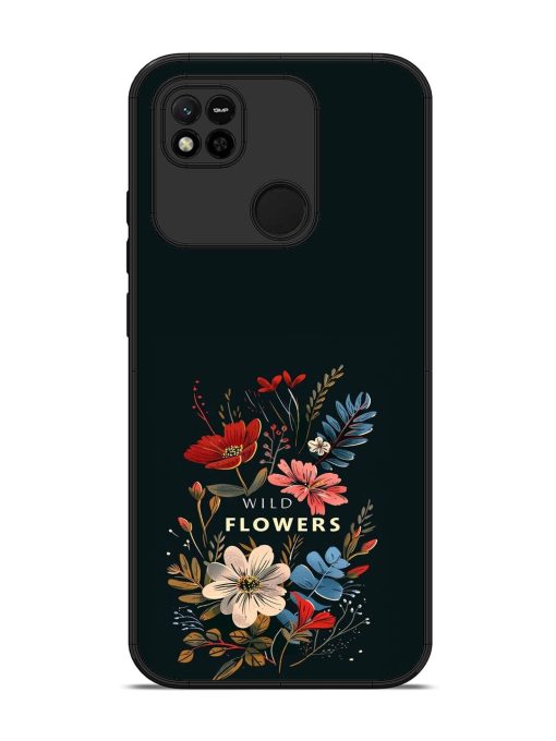 Dark Floral Glossy Soft Edge Case for Xiaomi Redmi 10A Chachhi