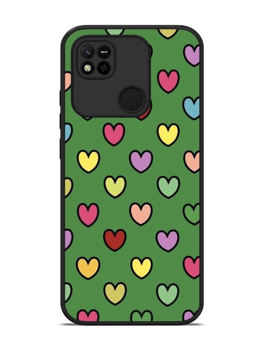 Rainbow Heart Parade Glossy Soft Edge Case for Xiaomi Redmi 10A Chachhi