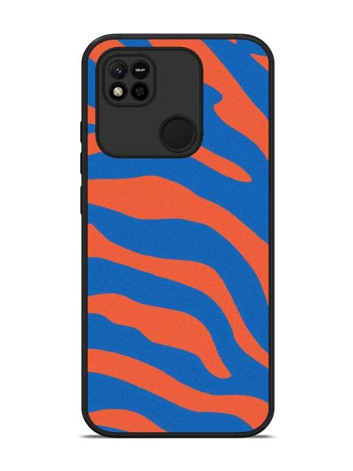 Zebra Stripes In Blue And Orange Glossy Soft Edge Case for Xiaomi Redmi 10A Chachhi