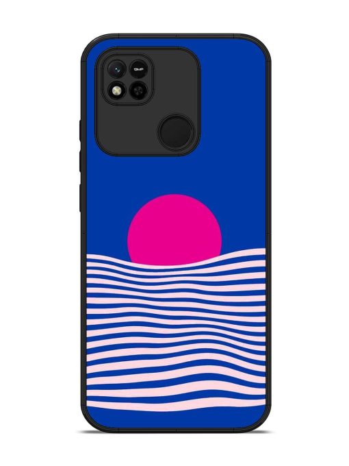 Pink Sunset Over Blue Waves Glossy Soft Edge Case for Xiaomi Redmi 10A Chachhi