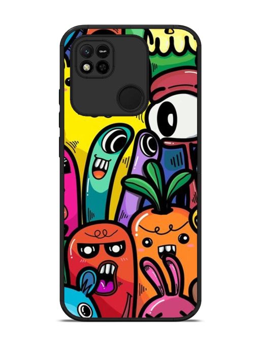 Whimsical Doodle Chaos Glossy Soft Edge Case for Xiaomi Redmi 10A Chachhi