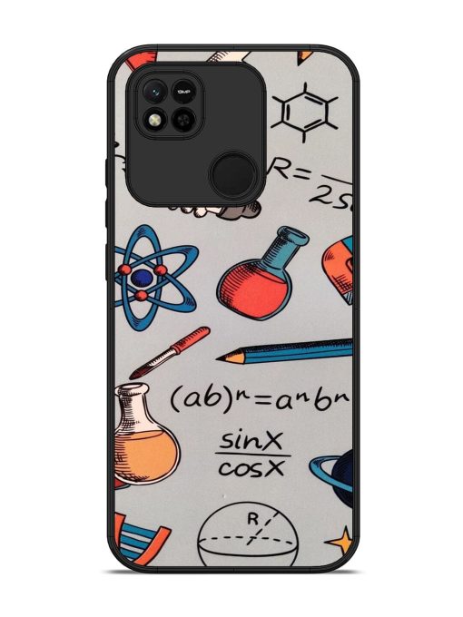 Science Doodle Delight Glossy Soft Edge Case for Xiaomi Redmi 10A Chachhi