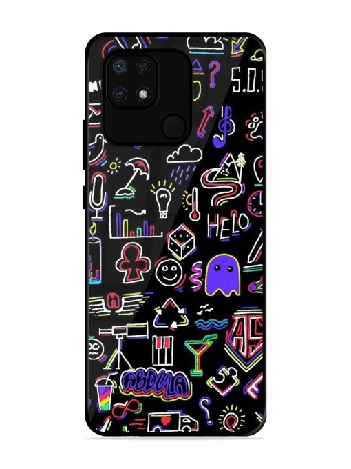 Neon Doodle Glossy Soft Edge Case for Xiaomi Redmi 10 Power Chachhi