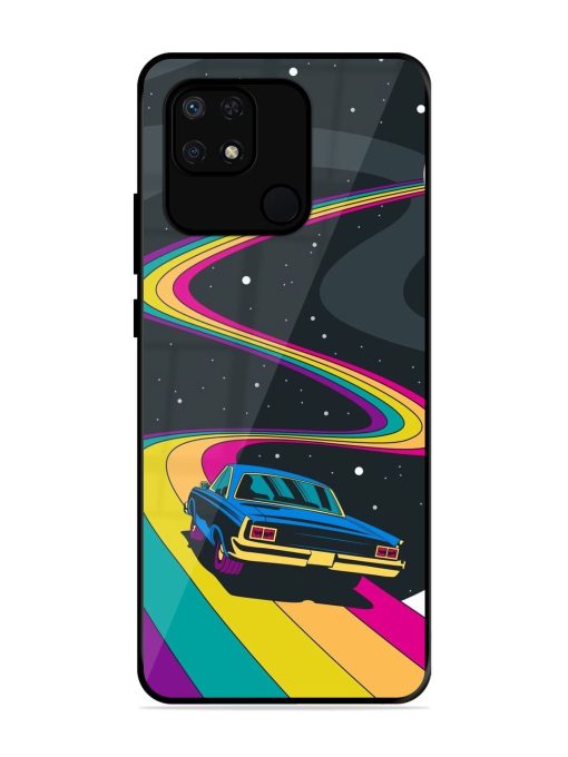 Rainbow Road Glossy Soft Edge Case for Xiaomi Redmi 10 Power Chachhi