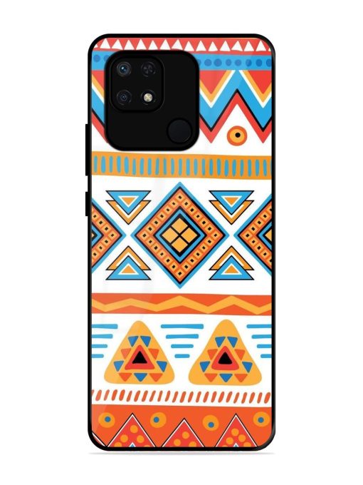 Vibrant Tribal Pattern Glossy Soft Edge Case for Xiaomi Redmi 10 Power Chachhi