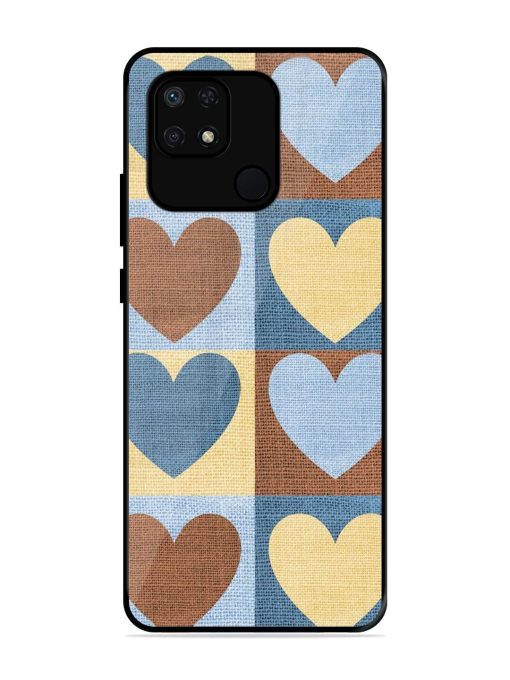 Hearts On Canvas Glossy Soft Edge Case for Xiaomi Redmi 10 Power Chachhi