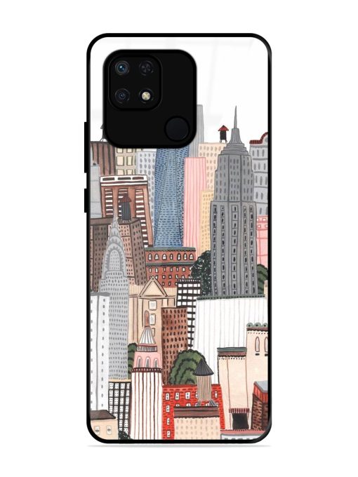 Cityscape Dreams Glossy Soft Edge Case for Xiaomi Redmi 10 Power Chachhi