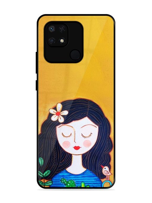 Girl Illustration Glossy Soft Edge Case for Xiaomi Redmi 10 Power Chachhi