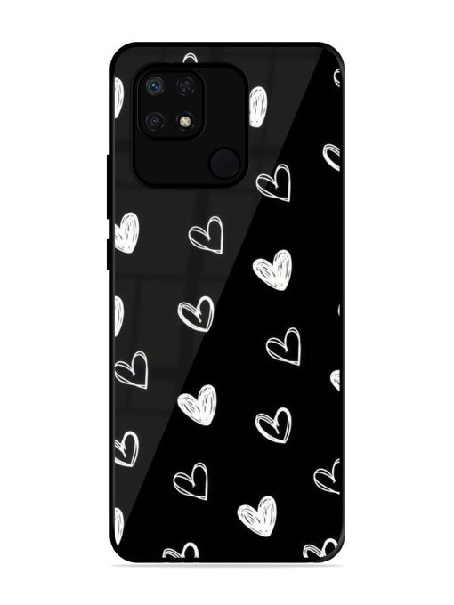 Scattered Hearts Glossy Soft Edge Case for Xiaomi Redmi 10 Power Chachhi