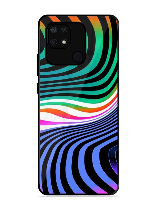 Psychedelic Waves Glossy Soft Edge Case for Xiaomi Redmi 10 Power Chachhi