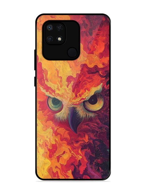 Fiery Owl Glossy Soft Edge Case for Xiaomi Redmi 10 Power Chachhi